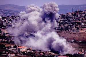 The war between Lebanon's Hezbollah and Israel ||