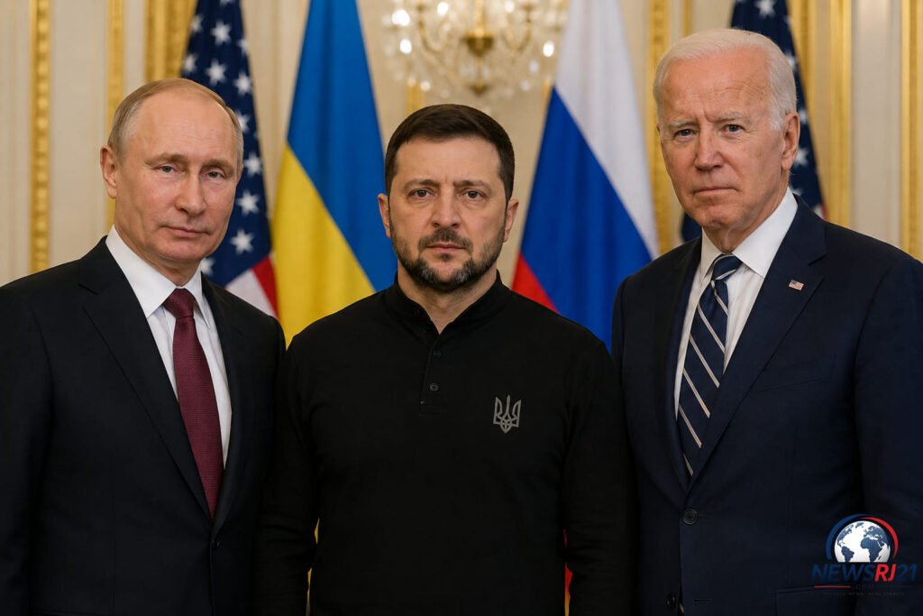 Putin, Zelenskyy and Joe Biden Together Amid Ukraine War Tensions
