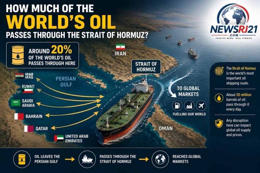 Oil Passes Through the Strait of Hormuz