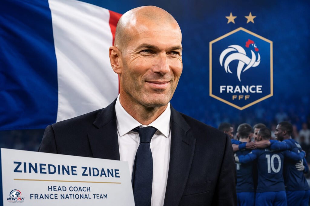 Zinedine Zidane after being confirmed as France national football team head coach