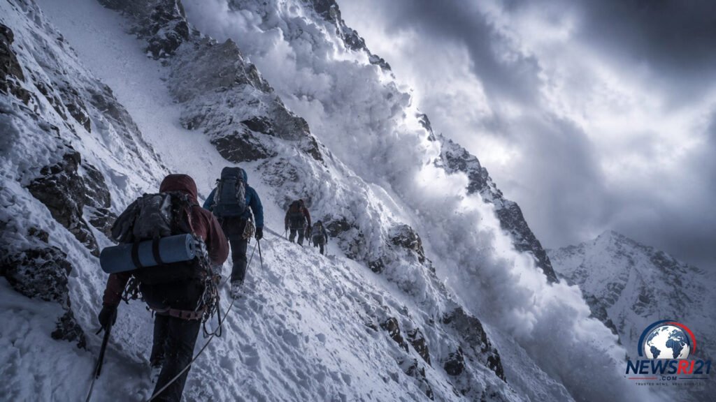 Nirmal Purja on a Himalayan summit after a successful climb