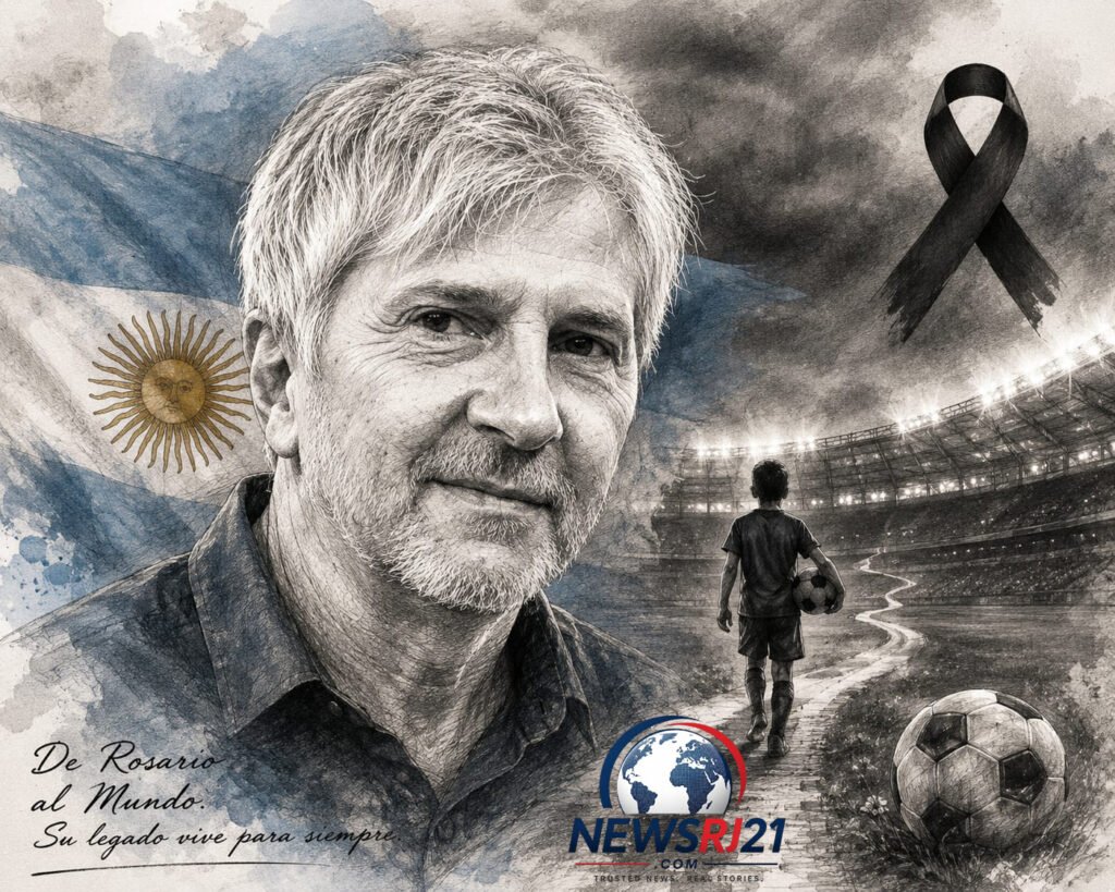 AI-generated editorial illustration representing Jorge Messi and his football legacy.
